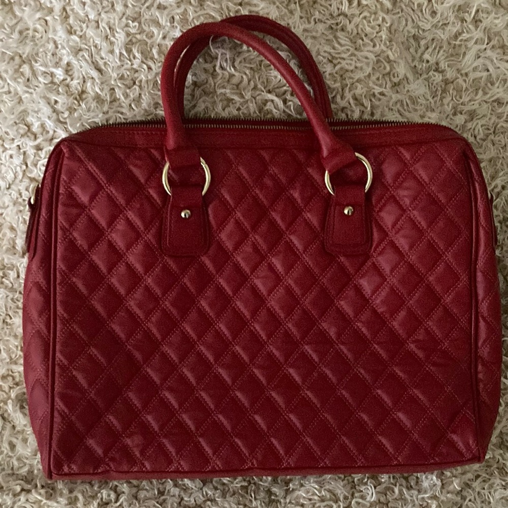 Pleather red purse